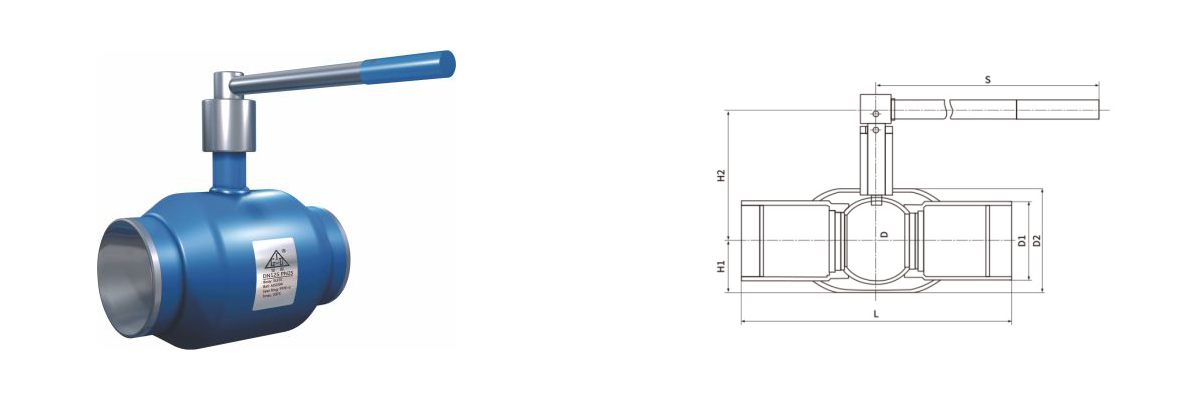 防盜鎖閉式全焊接球閥